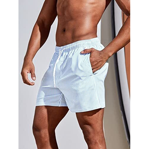 Toplot Regular Fit Stripe Printed Boxer Shorts For Men (Lining-Shorts-5129-Sky-L)