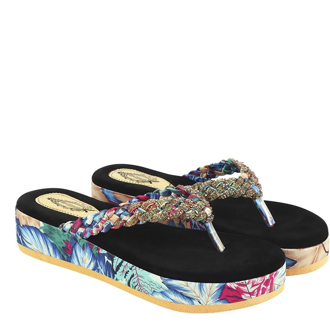 Shoetopia Girls Gola-206 Blue Platform - 5 Uk (Girls-Gola-206-Blue)