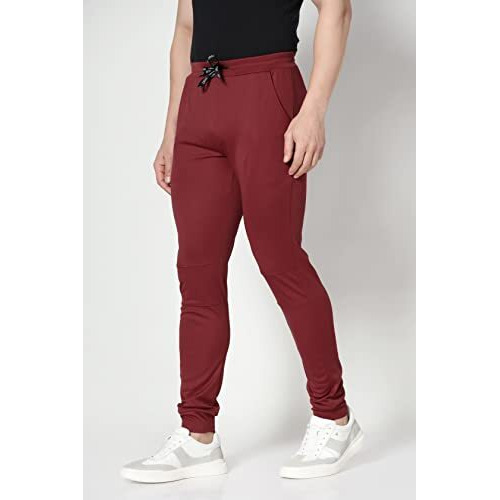 Toplot Men's Regular Fit Trackpant (Track-Pant-5070-Maroon-34) Red