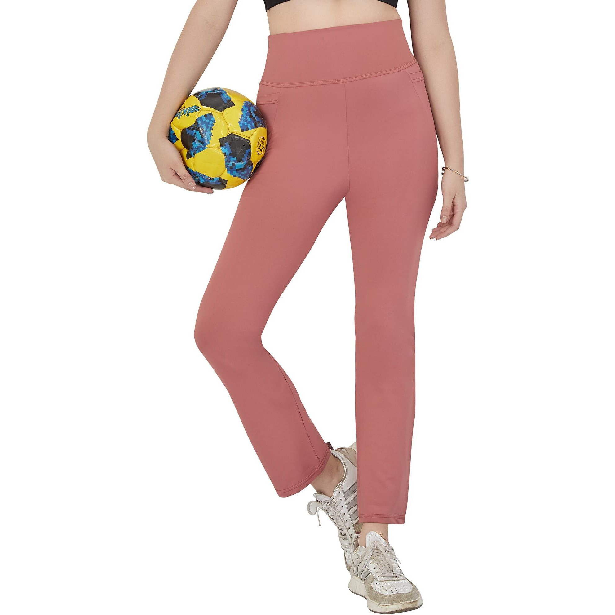 Trylo Flared Pant High Waist-Canyonrose-L