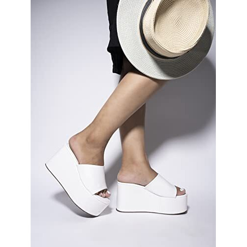 Shoetopia Girls Little White Wedge Sandal - 2 Uk (Girls-Little-White)