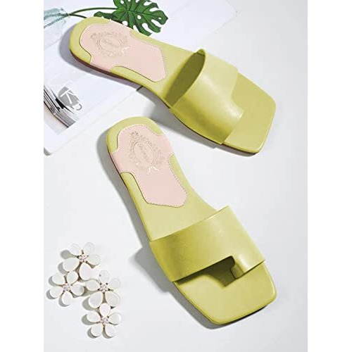 Shoetopia Girls Flat-103 Green Flat Sandal - 5 Uk (Girls-Flat-103-Green)