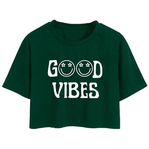 Toplot Tops For Women || Western Tops For Woman Stylish || Crop T-Shirt Western Pack Of 2 (Combo-Top-5258-Pnk-Olv-Xl)