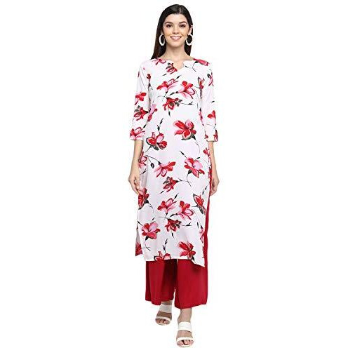 Gosriki Women's Rayon Kurta (Ship-Plus_L_Multicolored_Large)