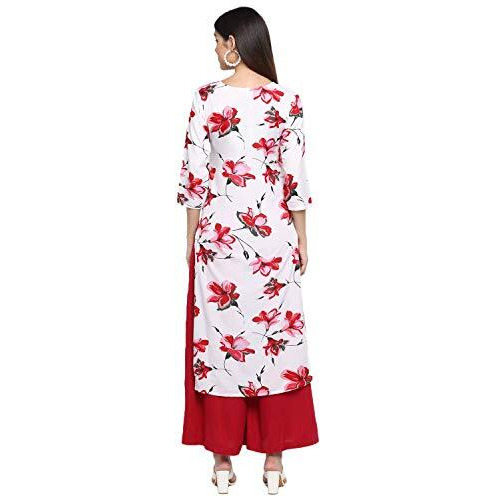 Gosriki Women's Rayon Kurta (Ship-Plus_L_Multicolored_Large)