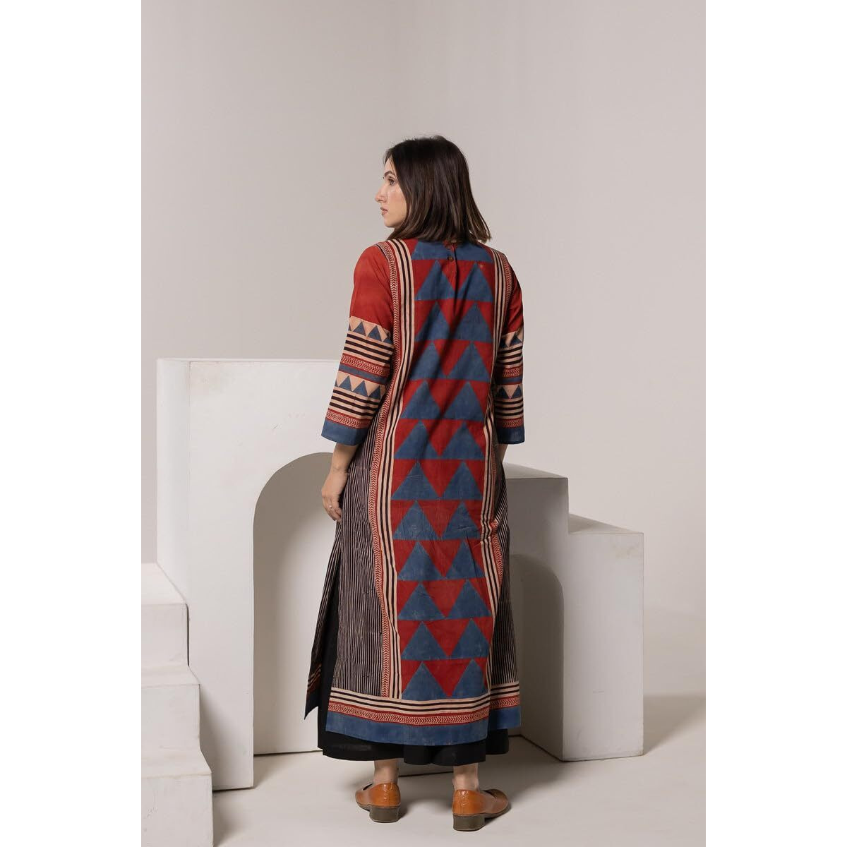 Gosriki Women's Rayon Viscose Printed Straight Kurta (Bhava Multi-Gs_S_Multicolor_Small)