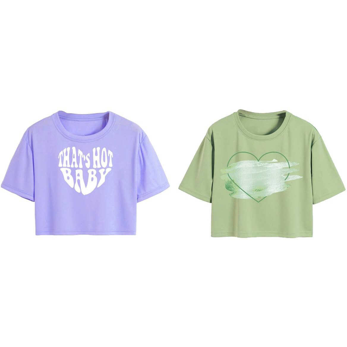 Toplot Tops For Women || Western Tops For Woman Stylish || Crop T-Shirt Western Pack Of 2 (Combo-Top-5256-Prl-Pst-L)