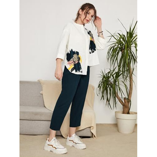 Toplot Co Ord Set For Women || Co Ord Set For Women Stylish (Block-Coord-5234-Teal-L)