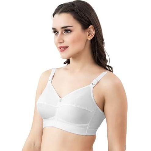 Trylo Riza - Classicfit Bra - White - 40 - D - Cup