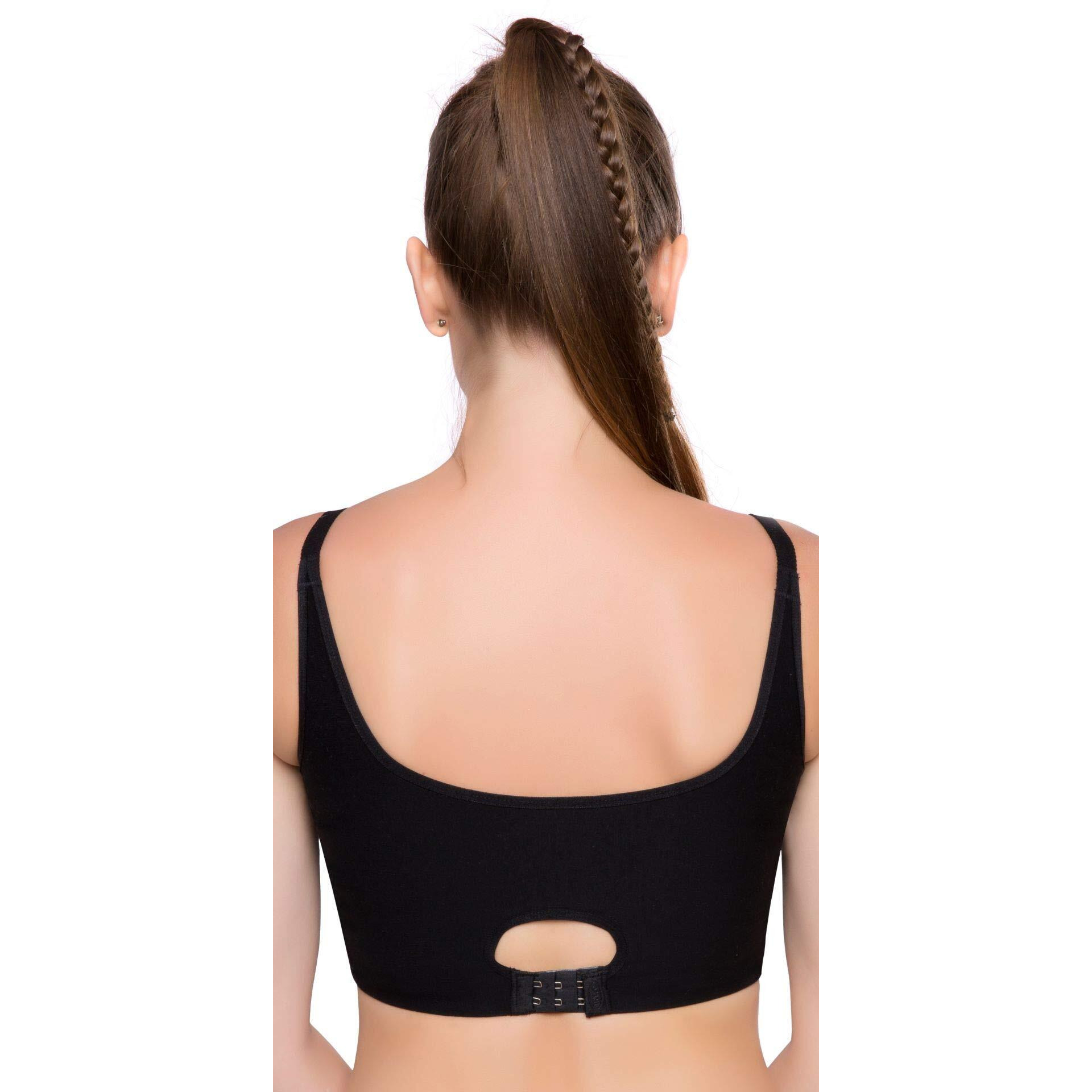 Trylo Women's Non-Wired Bra (Shapi_Black_32D)