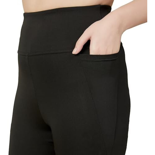 Trylo Flared Pant High Waist-Black-2Xl