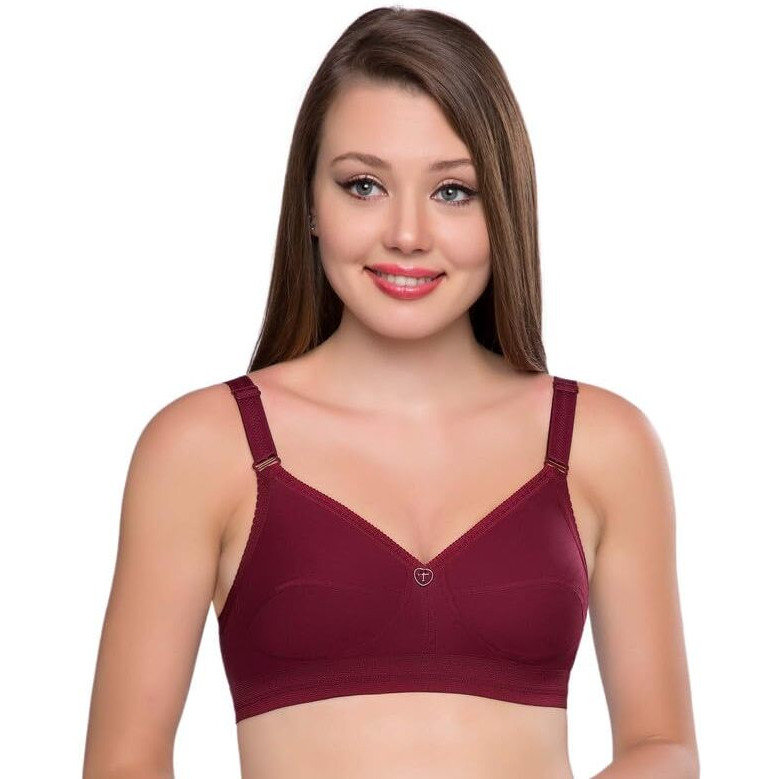 Trylo Namrata Bra Combo-38-Marun-C-Cup - Pack Of-2