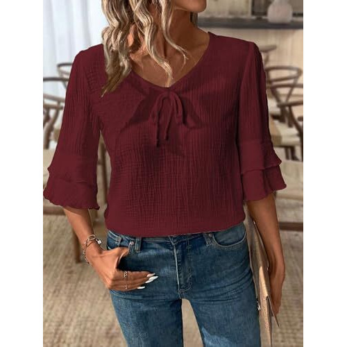 Toplot Fashion Women Tops || Shirt For Woman || Trendy Top For Women || Western Tops For Woman Stylish || Value Pack (Pop-Tshirt-5231-Maroon-Teal-Xs)