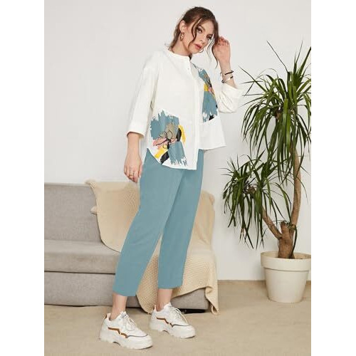 Toplot Co Ord Set For Women || Co Ord Set For Women Stylish (Block-Coord-5234-Aqua-Xs)