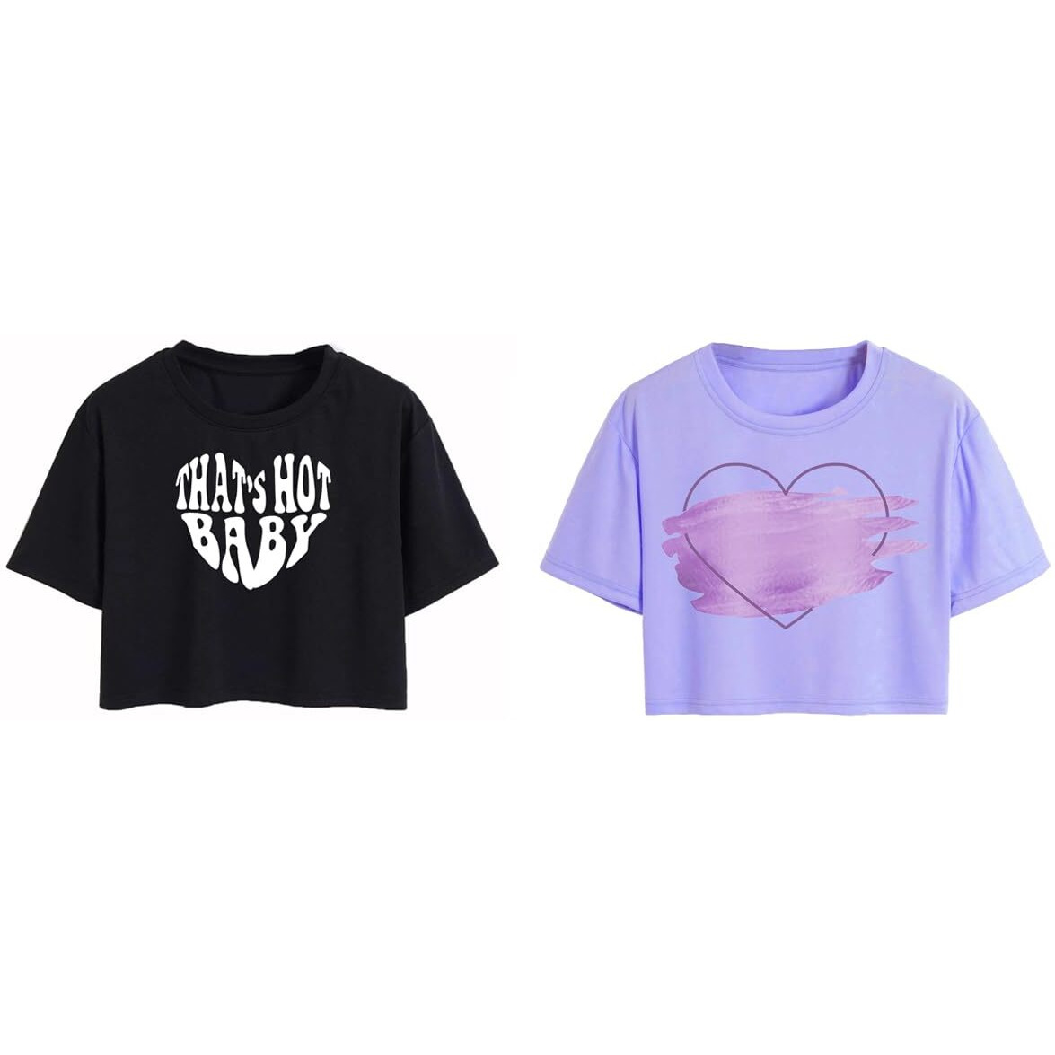 Toplot Tops For Women || Western Tops For Woman Stylish || Crop T-Shirt Western Pack Of 2 (Combo-Top-5256-Blk-Prl-Xl)