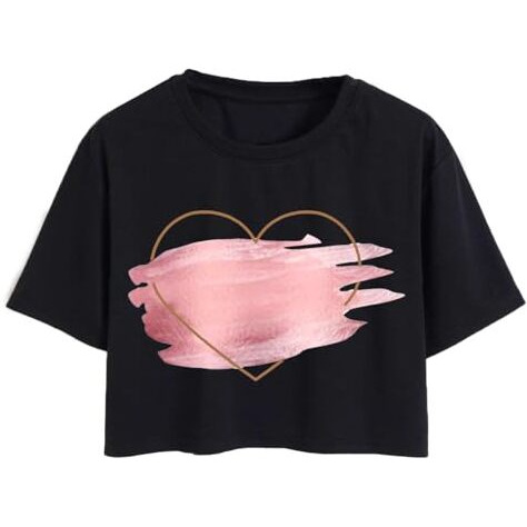 Toplot Tops For Women || Western Tops For Woman Stylish || Crop T-Shirt Western Pack Of 2 (Combo-Top-5256-Blk-Blk-Xs)