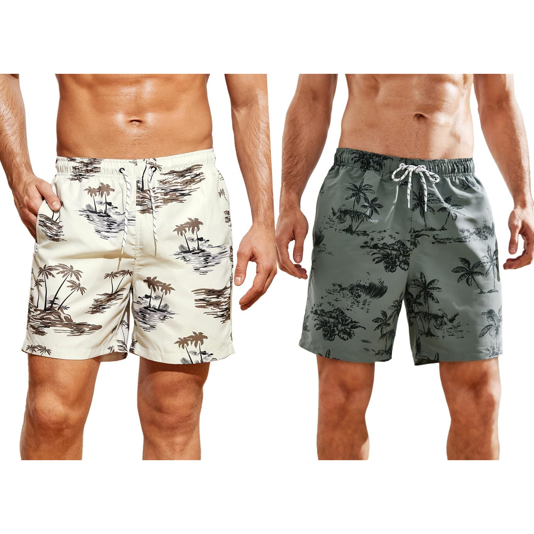 Toplot Regular Fit Printed Boxer Shorts For Men Pack Of 2 (Combo-5130-Beg-Chrl-Xl)