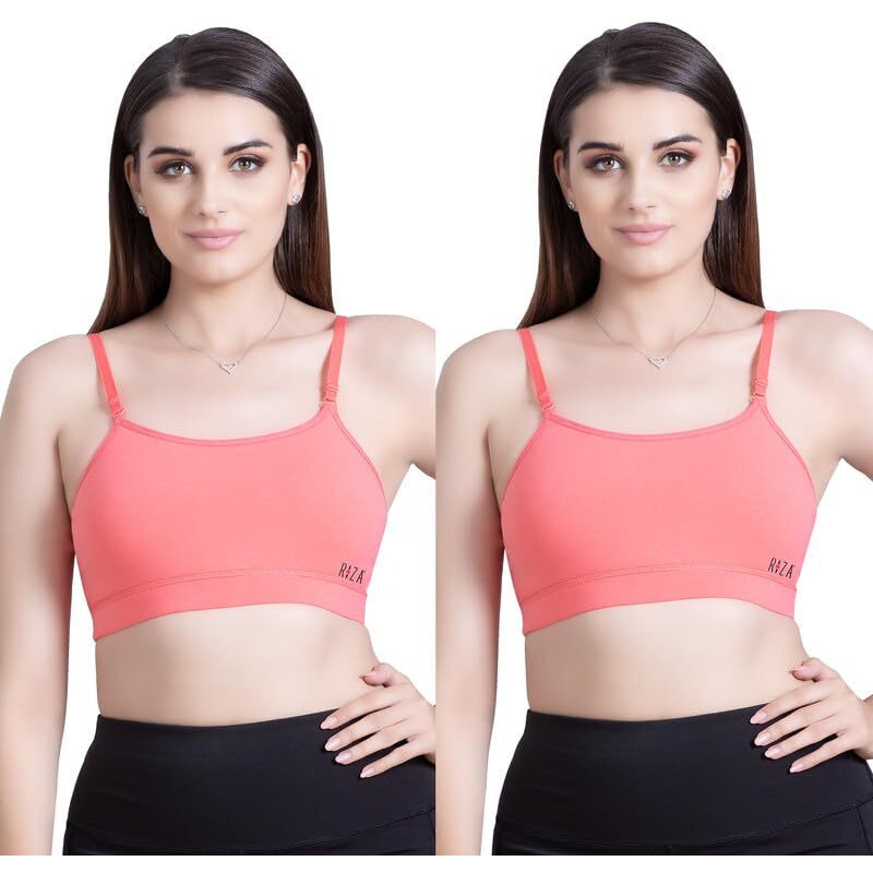 Teen 13 Combo Bra-Coral-M - Pack Of-2