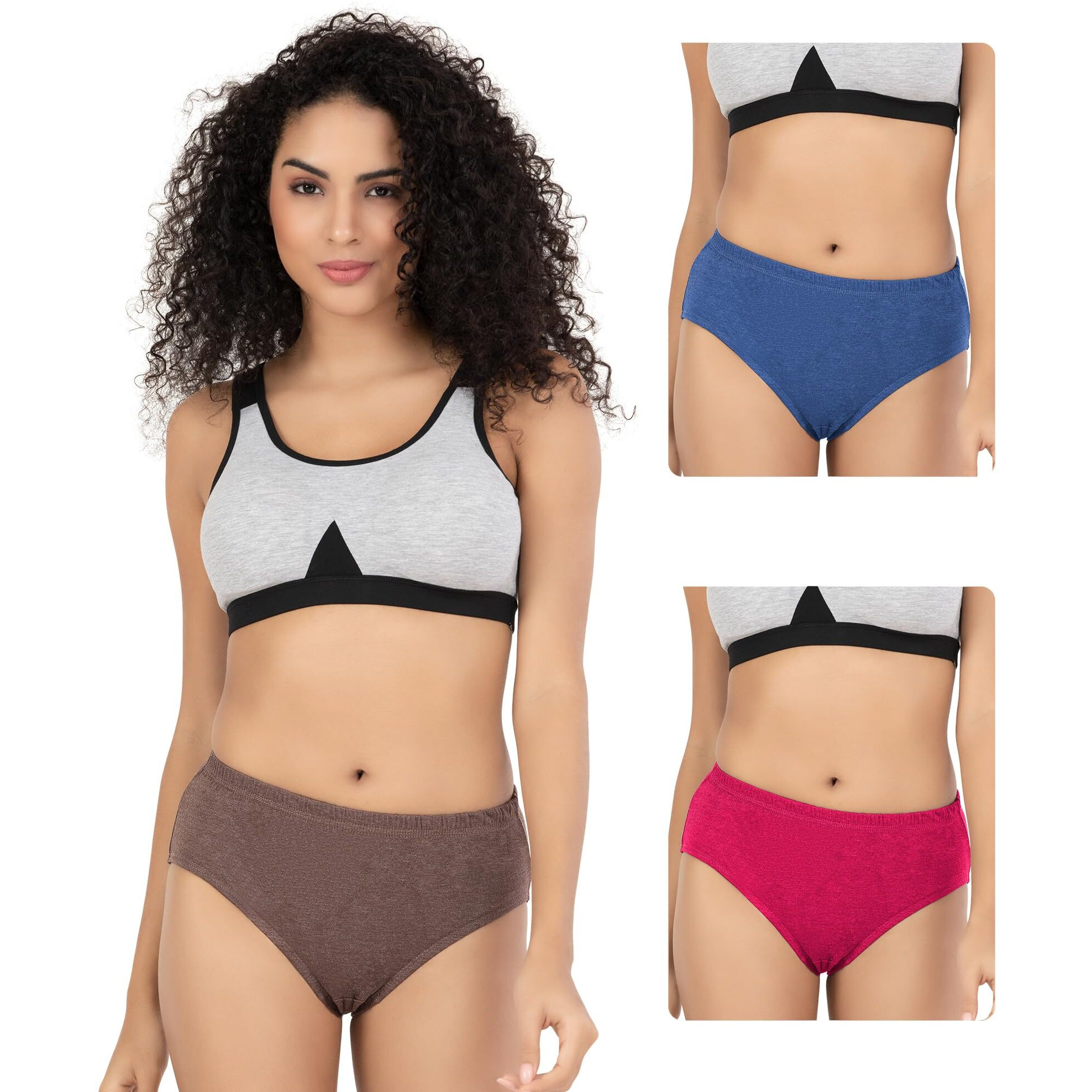 Trylo Riza Pretty Milange Panty-Assorted-2Xl