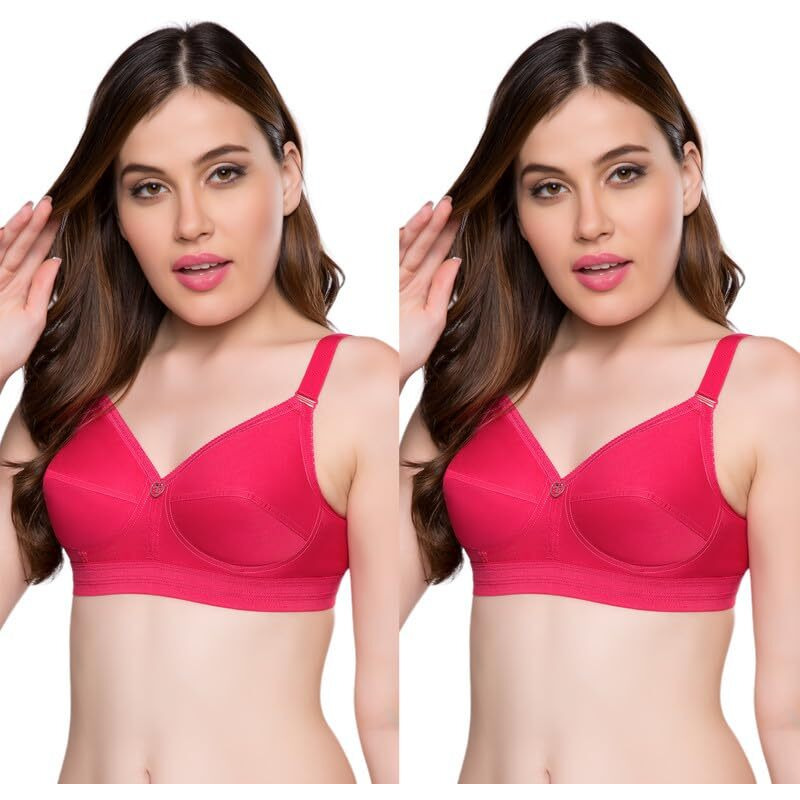 Trylo Namrata Bra Combo-42-Rasberry-C-Cup - Pack Of-2