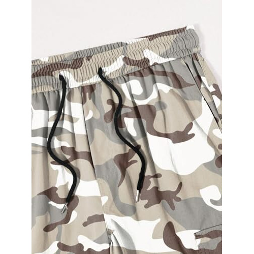 Toplot Men Cargo || Men Cargo Pants ||Camo Trousers || Utility Pants (Men-Camo-Cargo-5236-Grey-38)