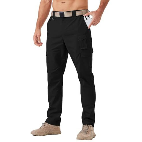 Toplot Men's Tactical Cargo Pants (Men-Cargo-5227-Black-30)