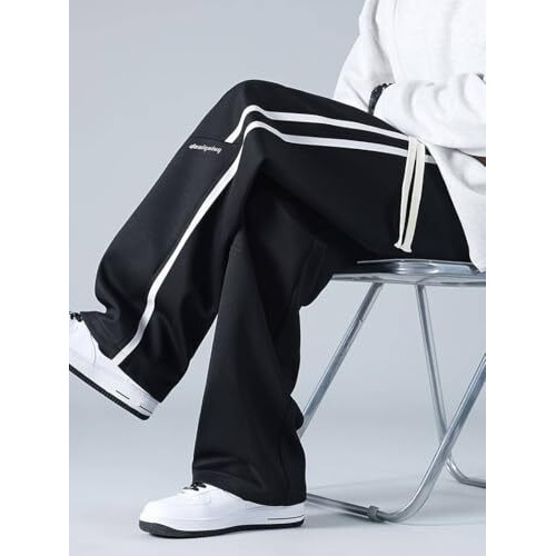 Toplot Trouser Pant For Men || Track Pant For Men Straight Fit || Track Pant Men || Men Stylish Track Pant (Men-Track-Pant-5240-Black-32)