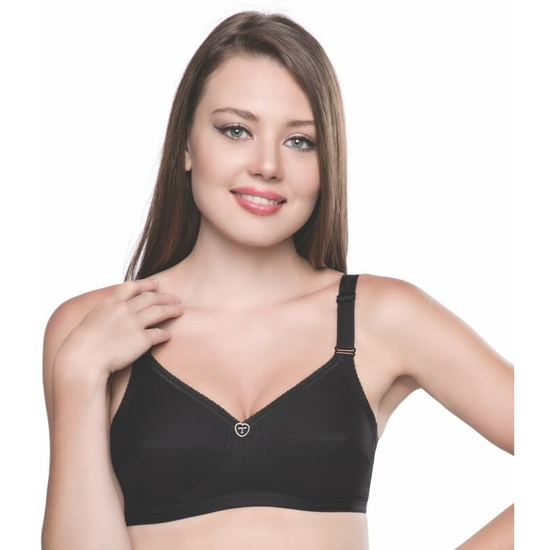 Trylo Sarita Bra Combo-36-Black-C-Cup - Pack Of-2