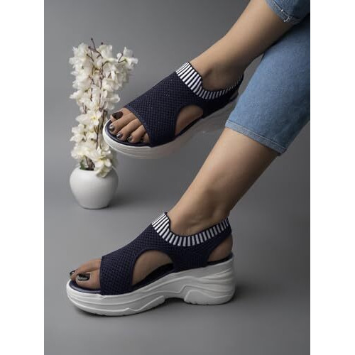 Shoetopia Girls War Blue Sandal - 8 Uk (Girls-War-Blue)