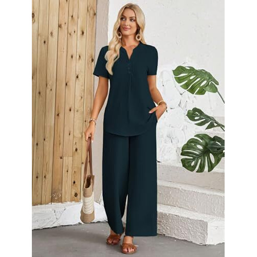 Toplot Casual Wear Pant Top Set || Fancy Co-Ord Set ||Coord Sets For Women (Pop-Coord-5250-Teal-Xs)