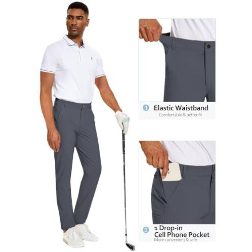 Toplot Men's Casual Pants (Men-Pant-5223-Dark Grey-38)