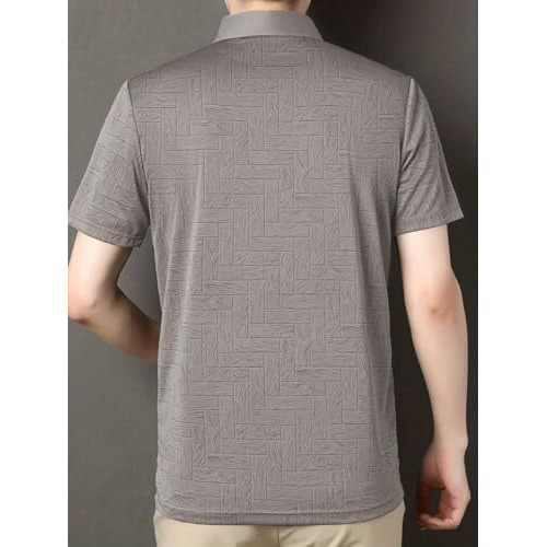 Toplot T Shirt For Men || Men Casual T-Shirt || Regular Fit || Printed Polo (Printed-Polo-5218-Brown-Brown-L)