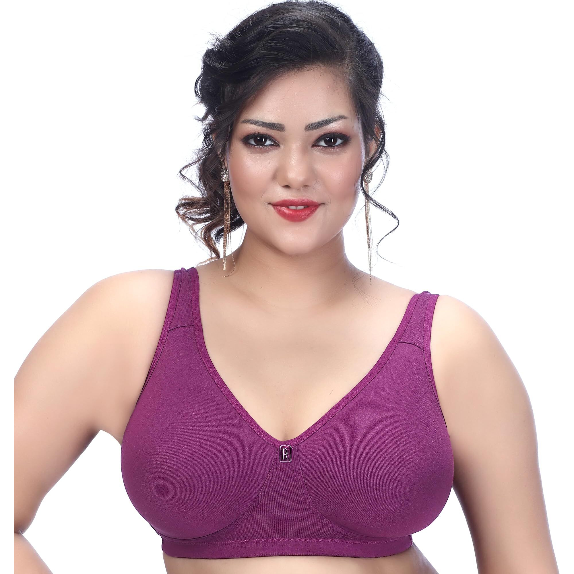 Trylo Comfortfit Bra Combo-40-Megenta-D-Cup - Pack Of-2