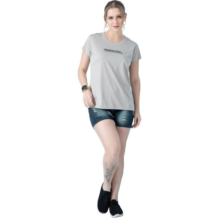 Trylo T-Shirt-Vts-1041-Light Grey-3Xl