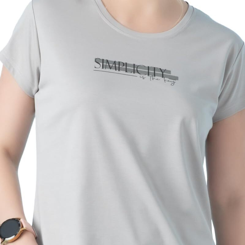 Trylo T-Shirt-Vts-1041-Light Grey-3Xl