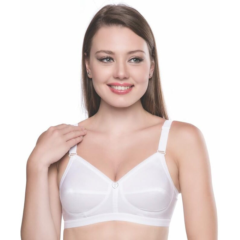 Trylo Sarita Bra Combo-44-White-C-Cup - Pack Of-2