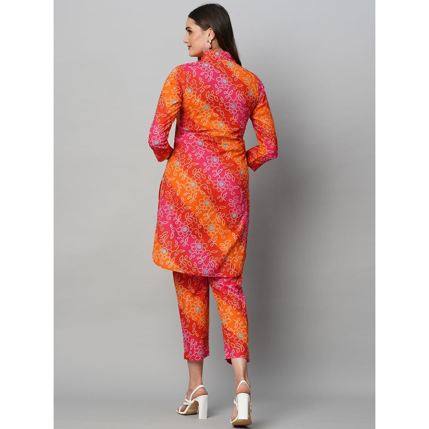 Gosriki Women's Cotton Blend Straight Floral Printed Co-Ord Set (Soof Pink-Gs_Xl_Pink_X-Large)