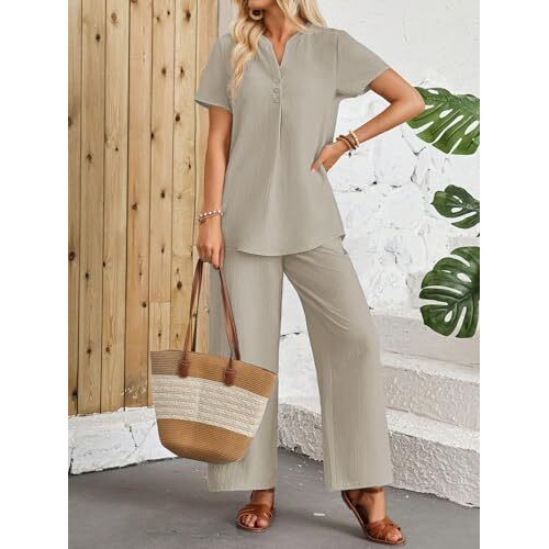 Toplot Casual Wear Pant Top Set || Fancy Co-Ord Set ||Coord Sets For Women (Pop-Coord-5250-Cream-S)