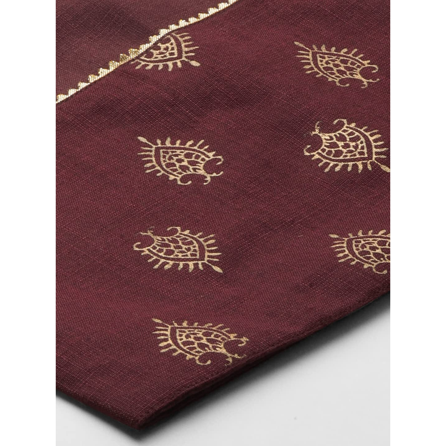 Gosriki Women's Cotton Straight Kurta With Palazzo(Kpz-Cot-10080-Maroon_L-Go_Maroon_Large)