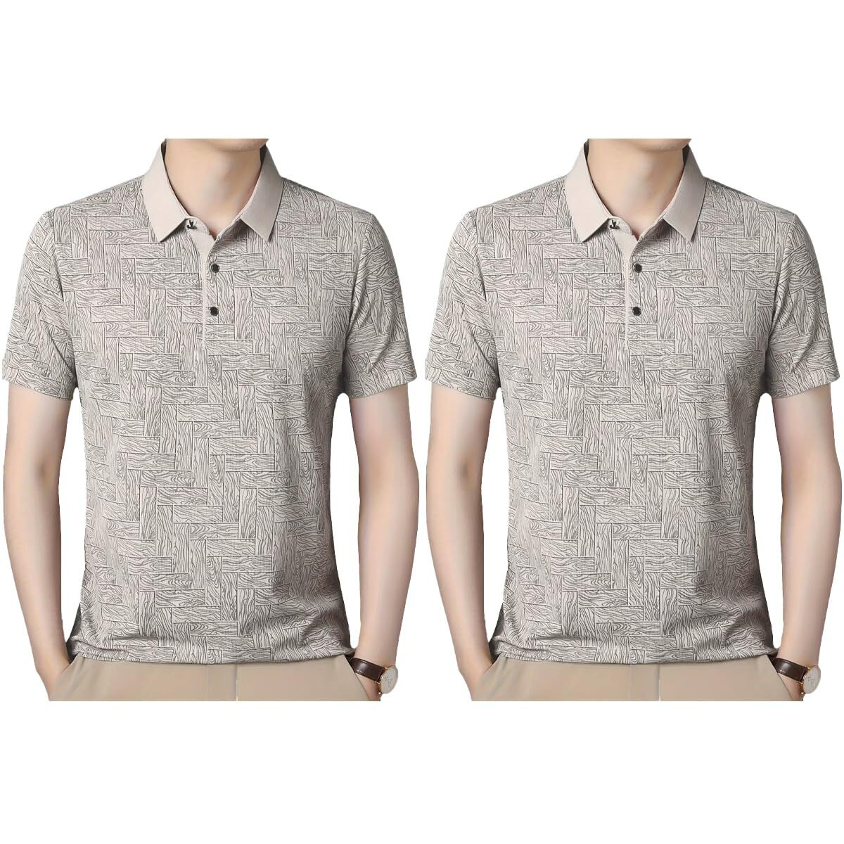 Toplot T Shirt For Men || Men Casual T-Shirt || Regular Fit || Printed Polo (Printed-Polo-5218-Grey-Grey-S)