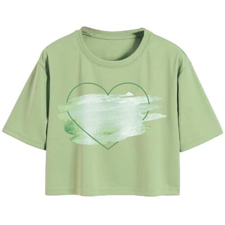 Toplot Tops For Women || Western Tops For Woman Stylish || Crop T-Shirt Western Pack Of 2 (Combo-Top-5256-Olv-Pst-Xl)