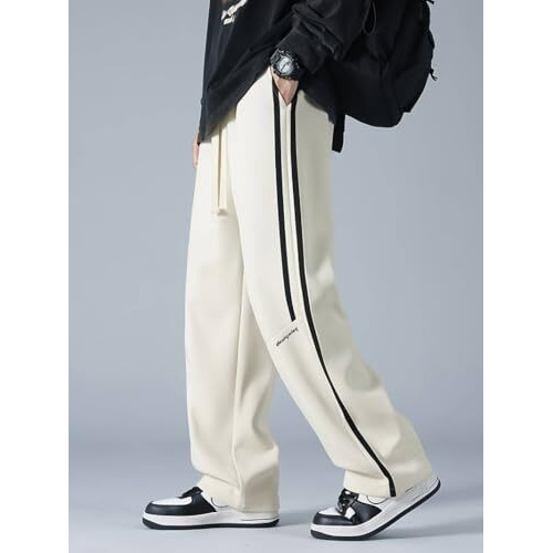 Toplot Trouser Pant For Men || Track Pant For Men Straight Fit || Track Pant Men || Men Stylish Track Pant (Men-Track-Pant-5240-White-36)