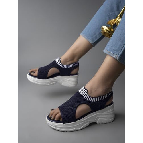 Shoetopia Girls War Blue Sandal - 6 Uk (Girls-War-Blue)