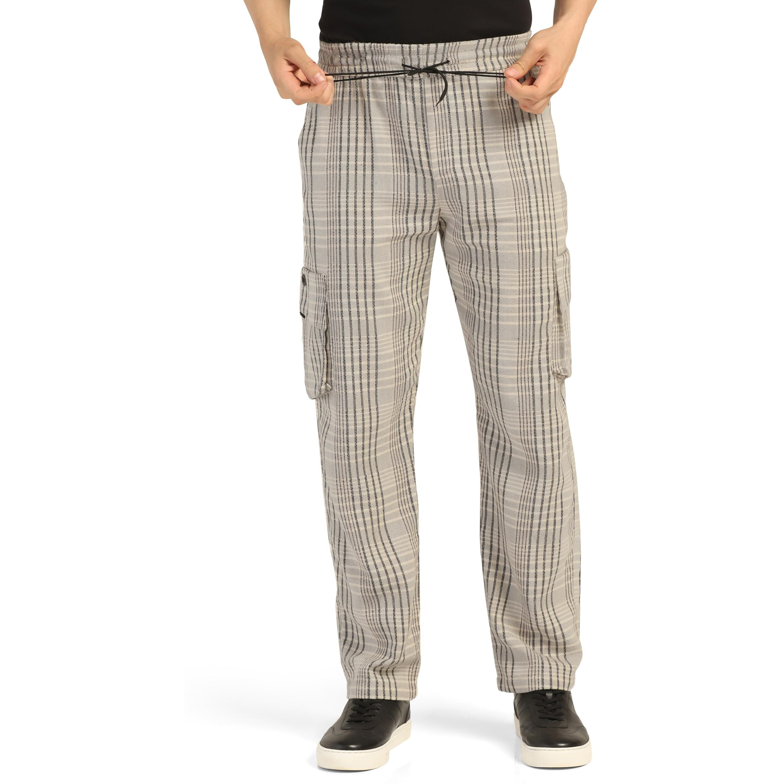 Toplot Men's Regular Casual Pants (Chex-Trouser-5208-Cosmic-28_Cosmic