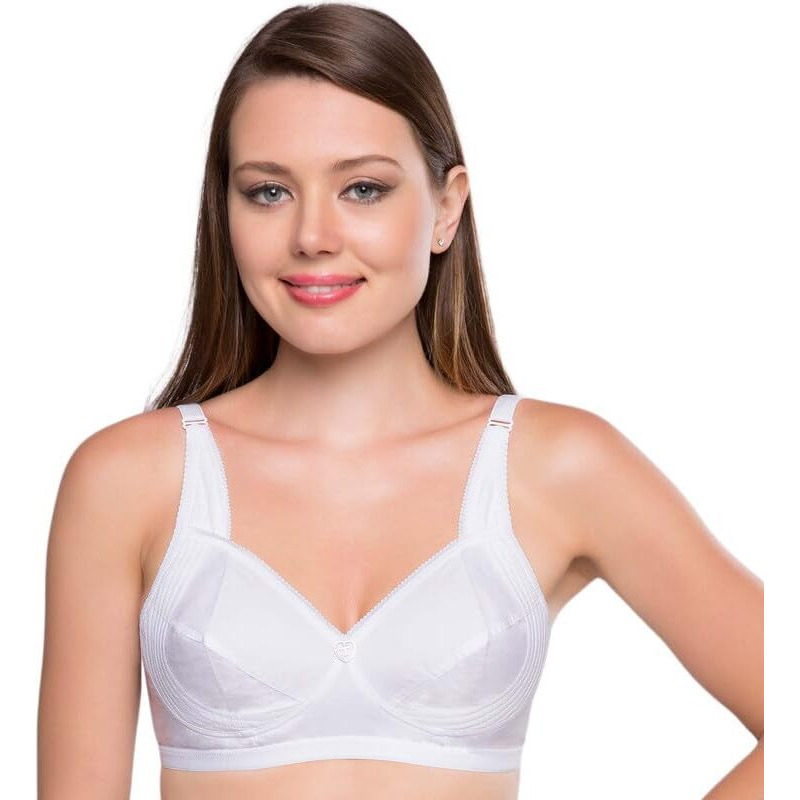 Trylo Jaya Bra Combo-32-White-B-Cup - Pack Of-2