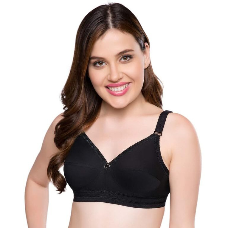 Trylo Namrata Bra Combo-38-Black-C-Cup - Pack Of-2