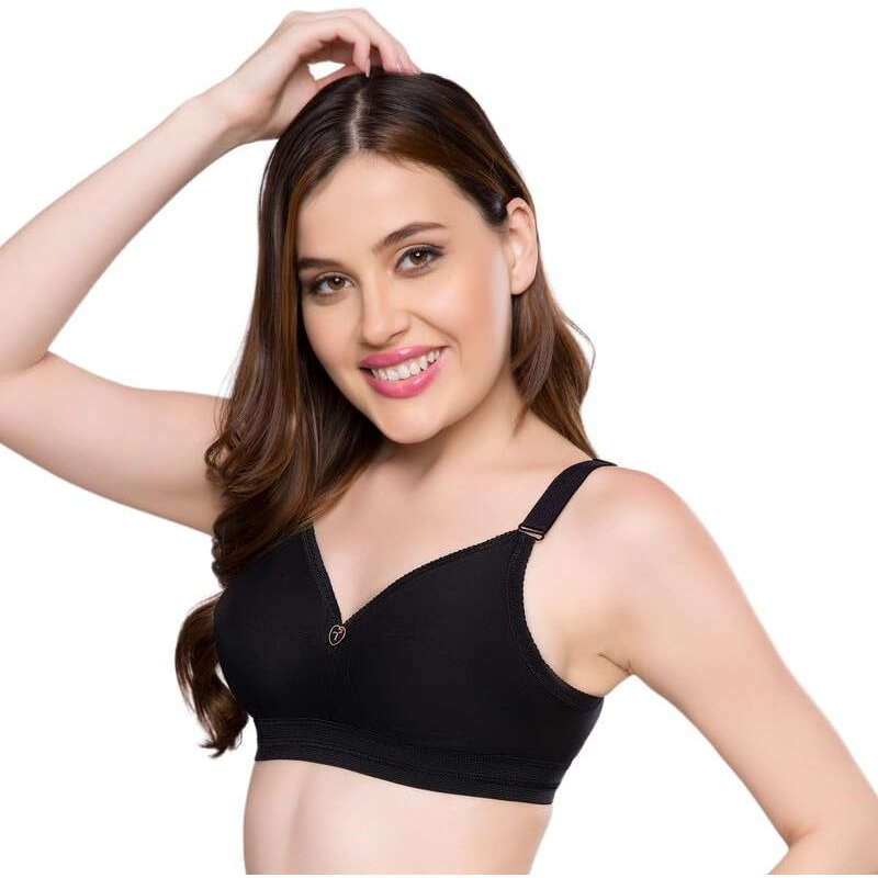 Trylo Namrata Bra Combo-38-Black-C-Cup - Pack Of-2