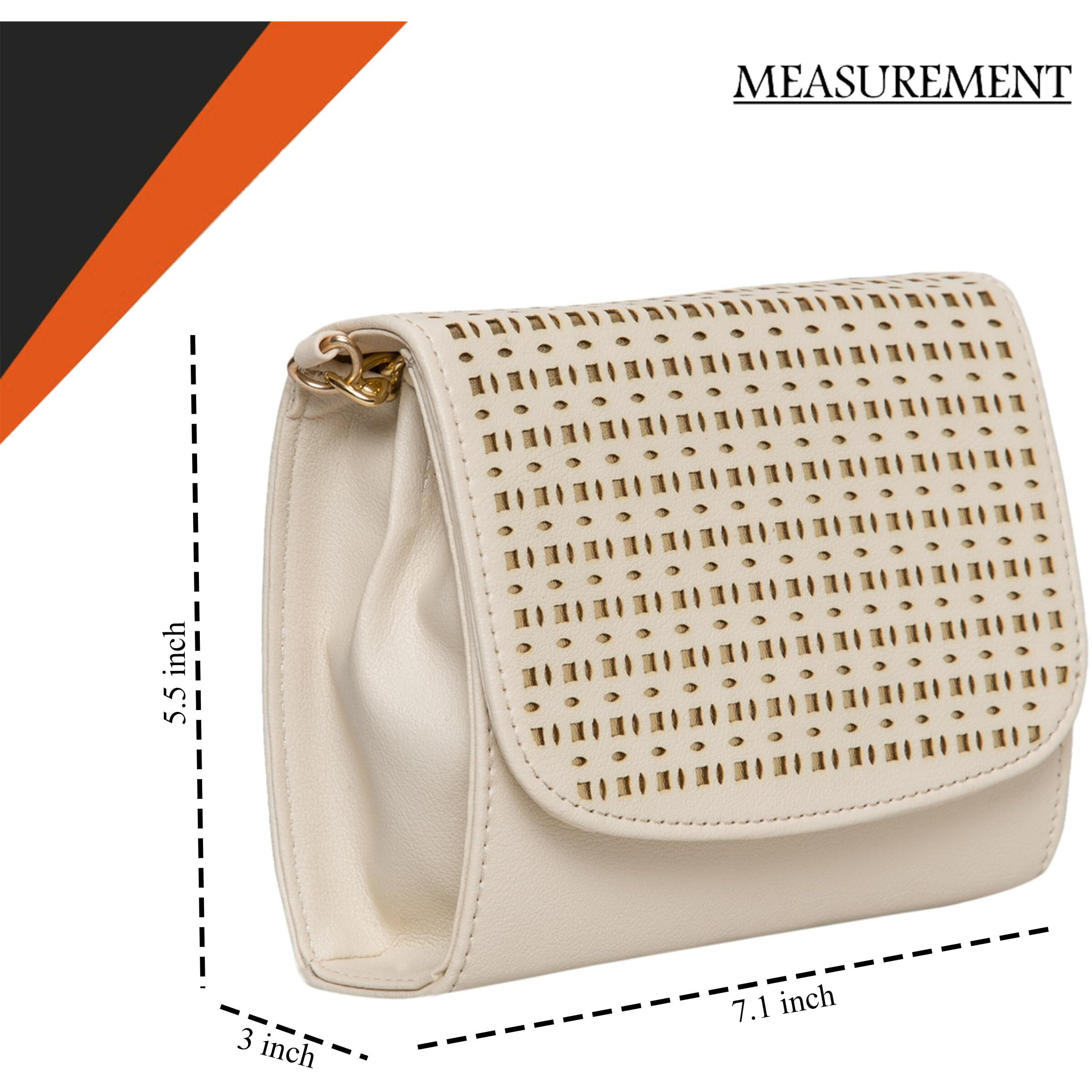 Adisa Women & Girl's Sling Bag (Off White)