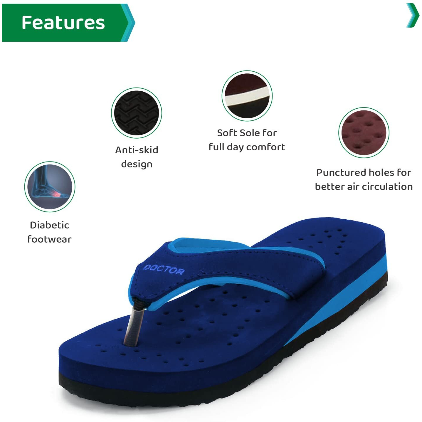 Ortho Joy Doctor Orthopedic Soft Slippers For Ladies Daily Use/Mcr Chappals For Women/Ortho Slippers Women