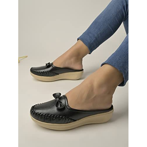 Shoetopia Girls B-1 Black Loafer - 3 Uk (Girls-B-1-Black)-Eu36